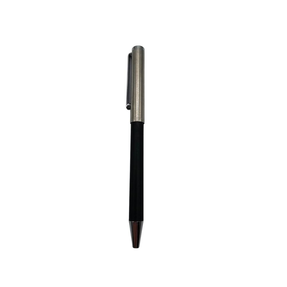 Vintage Astro-Touch Eversharp Stainless Steel & Black Push Pen